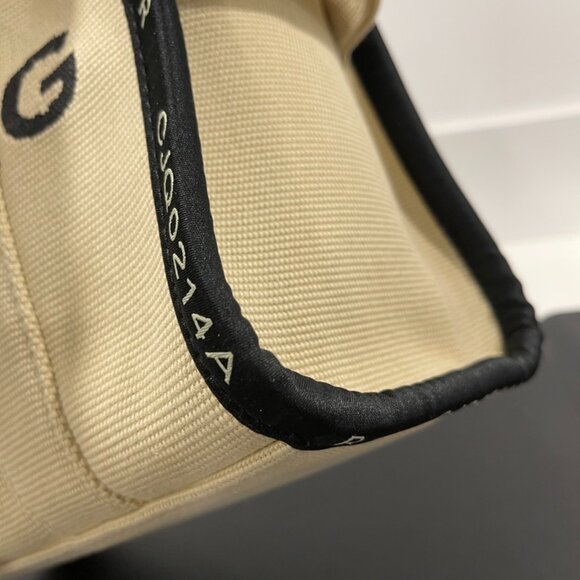 Marc Jacobs The Tote Bag Beige/Black Cloth (JB1127) - Picture 5 of 14